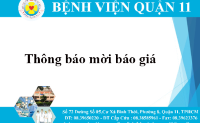 Thông báo mời báo Giá